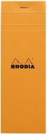 Блокнот Rhodia Basics №8, 7,4х21, линейка, 80 г, оранжевый