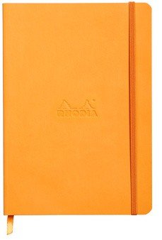 Записная книжка Rhodiarama в мягкой обложке, A5, точка, 90 г, Orange светло-оранжевый Записная книжка Rhodiarama в мягкой обложке, A5, точка, 90 г, Orange светло-оранжевый