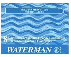 Чернила в картридже Waterman Ink cartridge Standard Blue/See (в упаковке 8 картриджей)