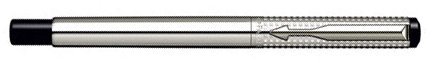 Перьевая ручка Parker Vector Premium F181, Shiny SS Chiseled CT