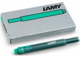 Картридж для перьевых ручек Lamy T10, зеленый, 5 шт