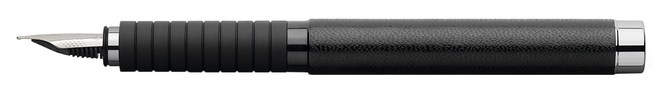 Перьевая ручка Graf von Faber-Castell Basic Black, EF, натуральная кожа