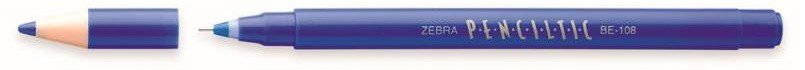 Ручки-роллеры Zebra PENCILTIC BE-108 BL 0.5мм, синие чернила (12 штук)
