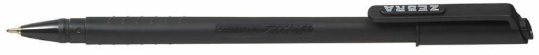 Ручки шариковые Zebra Z-1S 0.7мм, черные чернила (12 штук)