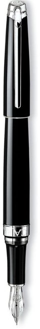 Перьевая ручка Caran d’Ache Leman Ebony Black Lacquered Silver Rhodium Перьевая ручка Caran d’Ache Leman Ebony Black Lacquered Silver Rhodium