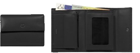 Женский кошелек Aurora Roma, черный