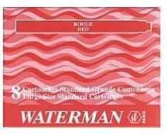 Чернила в картридже Waterman Ink cartridge Standard Red (в упаковке 8 картриджей)