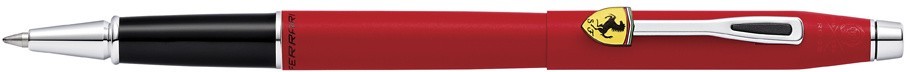 AT CROSS Century II Collection For Scuderia Ferrari - Glossy Rosso Corsa Red Proprietary Selectip Rollerball Pen And Ballpoint Pen Set