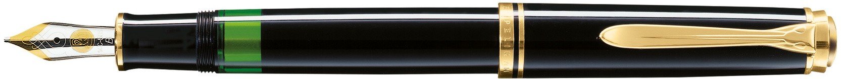 Перьевая ручка Pelikan Souveran M 600, Black GT, перо EF