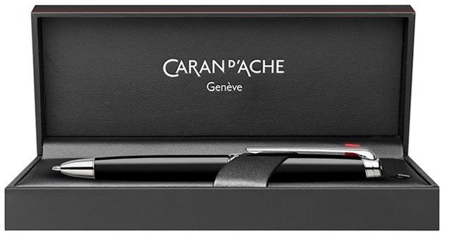 Ручка многофункциональная Caran d`Ache Leman Bi-Fonction Black RH, подарочная коробка Ручка многофункциональная Caran d`Ache Leman Bi-Fonction Black RH, подарочная коробка