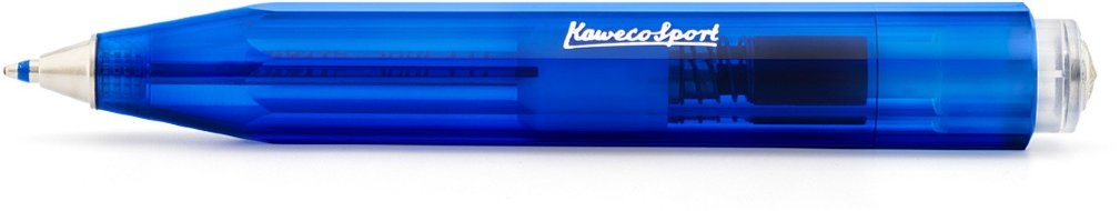 Ручка шариковая Ice Sport 1мм синий прозрачный корпус