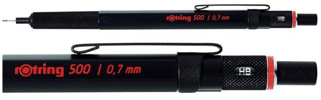 Карандаш механический Rotring 500 1904727 0.7мм черный Карандаш механический Rotring 500 1904727 0.7мм черный