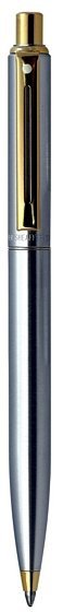 Шариковая ручка Sheaffer Sentinel Brushed Chrome Plated Gold GT Шариковая ручка Sheaffer Sentinel Brushed Chrome Plated Gold GT