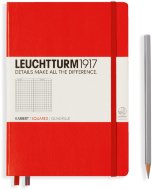 Записная книжка Leuchtturm A5 (в клетку), 251 стр., твердая обложка, красная