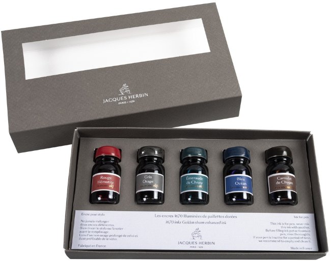 Набор чернил Herbin Prestige 1670, 5х10 мл Набор чернил Herbin Prestige 1670, 5х10 мл