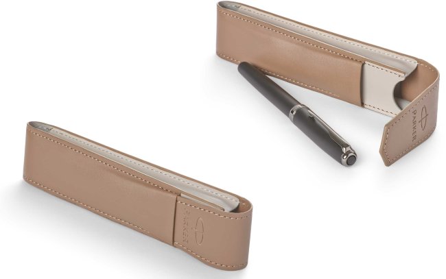 Подарочный набор: шариковая ручка Parker Sonnet Matt black CT + кожаный чехол Подарочный набор: шариковая ручка Parker Sonnet Matt black CT + кожаный чехол