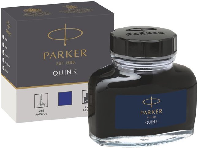 Флакон с чернилами для перьевых ручек Parker Quink Ink Z13, 57мл, синий Флакон с чернилами для перьевых ручек Parker Quink Ink Z13, 57мл, синий