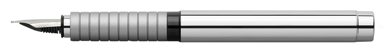 Перьевая ручка Graf von Faber-Castell Basic Metal, M, полированный хромированный металл