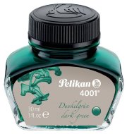 Флакон с чернилами для ручек перьевых Pelikan INK 4001 78 Dark-Green, темно-зеленые чернила 30 мл