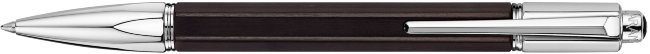 Шариковая ручка Caran d`Ache Varius Ebony Silver Plated, подарочная коробка Шариковая ручка Caran d`Ache Varius Ebony Silver Plated, подарочная коробка