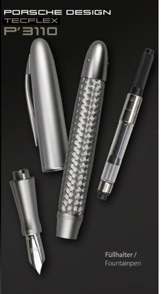 Ручка перьевая Porsche Design P`3110 Stainless Steel Ручка перьевая Porsche Design P`3110 Stainless Steel