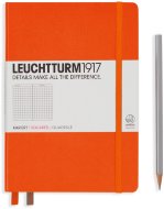 Записная книжка Leuchtturm A5 (в клетку), 251 стр., твердая обложка, оранжевая