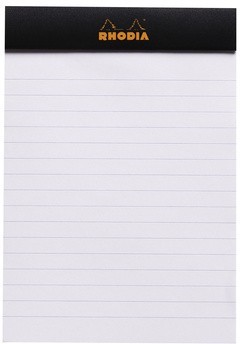 Блокнот Rhodia Basics №13, A6, линейка, 80 г, черный Блокнот Rhodia Basics №13, A6, линейка, 80 г, черный