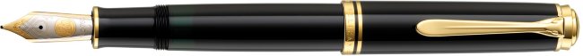 Перьевая ручка Pelikan Souveran M 800, Black GT, перо EF Перьевая ручка Pelikan Souveran M 800, Black GT, перо EF