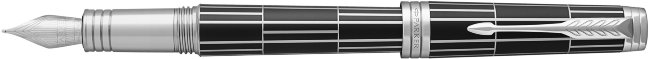 Перьевая ручка Parker Premier F565 Luxury Black CT, перо F, подарочная коробка Перьевая ручка Parker Premier F565 Luxury Black CT, перо F, подарочная коробка