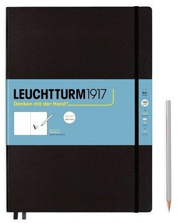 Скетчбук Leuchtturm Master А4+ 150г/м2, 112 стр., твердая обложка, черный Скетчбук Leuchtturm Master А4+ 150г/м2, 112 стр., твердая обложка, черный