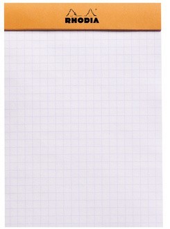 Блокнот Rhodia Basics №13, A6, клетка, 80 г, оранжевый Блокнот Rhodia Basics №13, A6, клетка, 80 г, оранжевый