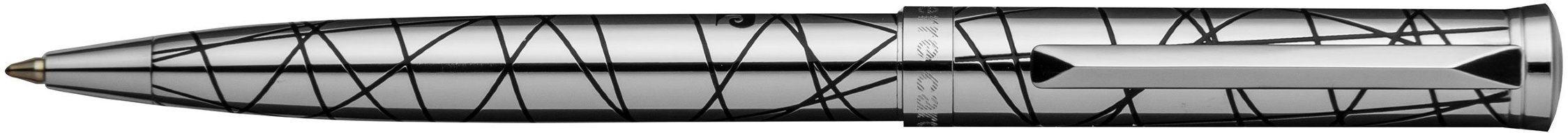 Шариковая ручка Pierre Cardin Evolution хром, гравировка рисунка с заполнением лаком