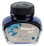 Флакон с чернилами для ручек перьевых Pelikan INK 4001 78 Blue-Black, черно-синие чернила 30 мл