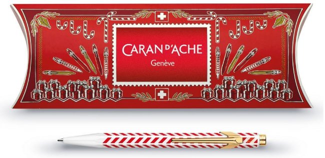 Шариковая ручка Carandache Office 849 Season`s Greetings 2018 Chevron, подарочная коробка Шариковая ручка Carandache Office 849 Season`s Greetings 2018 Chevron, подарочная коробка