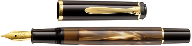Перьевая ручка Pelikan Elegance Classic M200, коричневый мрамор, подарочная коробка Перьевая ручка Pelikan Elegance Classic M200, коричневый мрамор, подарочная коробка