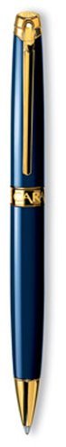 Шариковая ручка Caran d’Ache Leman Blue Sapphire Gold