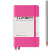 Записная книжка Leuchtturm A6 (нелинованная), 187 стр., твердая обложка, розовая
