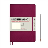 Записная книжка Leuchtturm А5 (нелинованная), 123 стр., мягкая обложка, винная