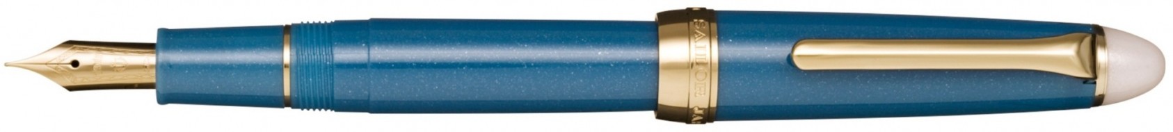 Ручка перьевая SAILOR SHIKIORI Tsukuyono Minamo "Shimoyo" Light Blue Gold IP Steel Nib, F