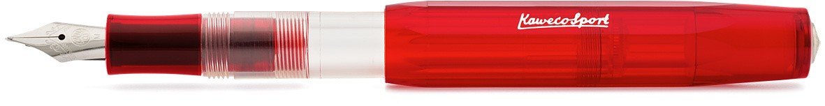 Ручка перьевая ICE Sport B 1.1мм красный прозрачный корпус