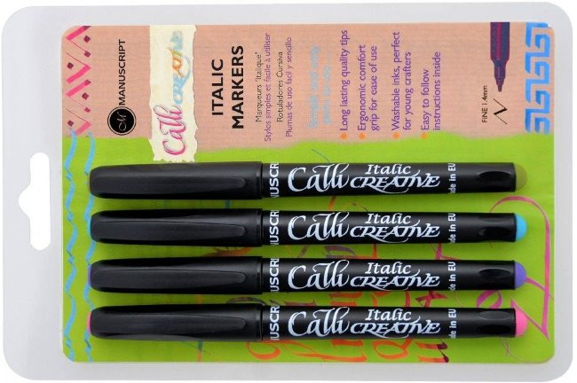 Набор маркеров Manuscript CalliCreative 1.4мм, ассорти, 4 штуки Набор маркеров Manuscript CalliCreative 1.4мм, ассорти, 4 штуки
