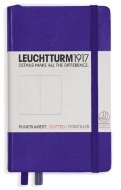 Записная книжка Leuchtturm A6 (нелинованная), 187 стр., твердая обложка, фиолетовая