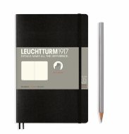 Записная книжка Leuchtturm Pocket A6 (нелинованная), 123 стр., мягкая обложка, черная