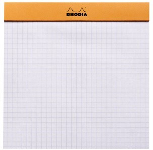 Блокнот Rhodia Basics 14,8х14,8, клетка, 80 г, оранжевый Блокнот Rhodia Basics 14,8х14,8, клетка, 80 г, оранжевый
