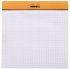 Блокнот Rhodia Basics 14,8х14,8, клетка, 80 г, оранжевый