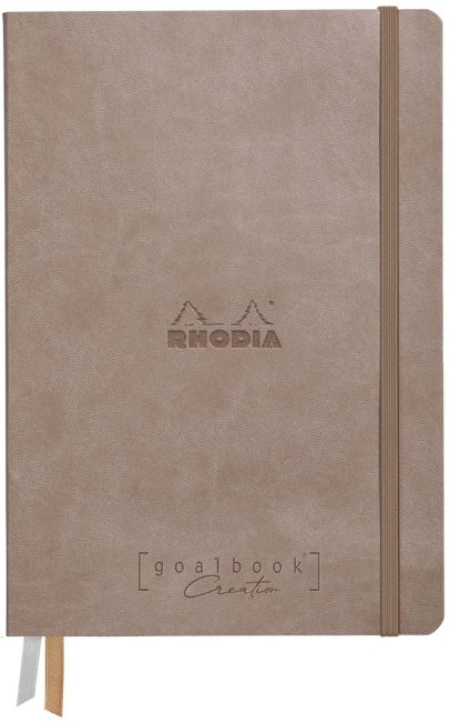 Записная книжка Rhodiarama Goalbook Creation в твердой обложке, A5, без линовки, 200 г, Taupe серо-коричневый Записная книжка Rhodiarama Goalbook Creation в твердой обложке, A5, без линовки, 200 г, Taupe серо-коричневый