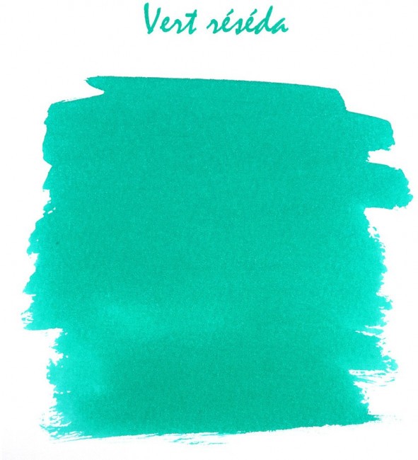 Чернила в банке Herbin, 10 мл, Vert réséda Зелено-голубой Чернила в банке Herbin, 10 мл, Vert réséda Зелено-голубой