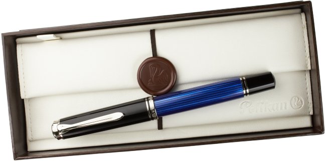 Перьевая ручка Pelikan Souveran M 805, Black and Blue СT Перьевая ручка Pelikan Souveran M 805, Black and Blue СT