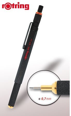 Карандаш механический Rotring 800 1904446 0.7мм черный