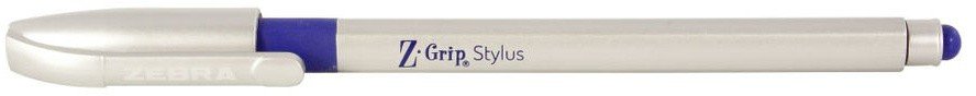 Ручки шариковые Zebra Z-Grip Stylus 1мм, синие чернила (12 штук)